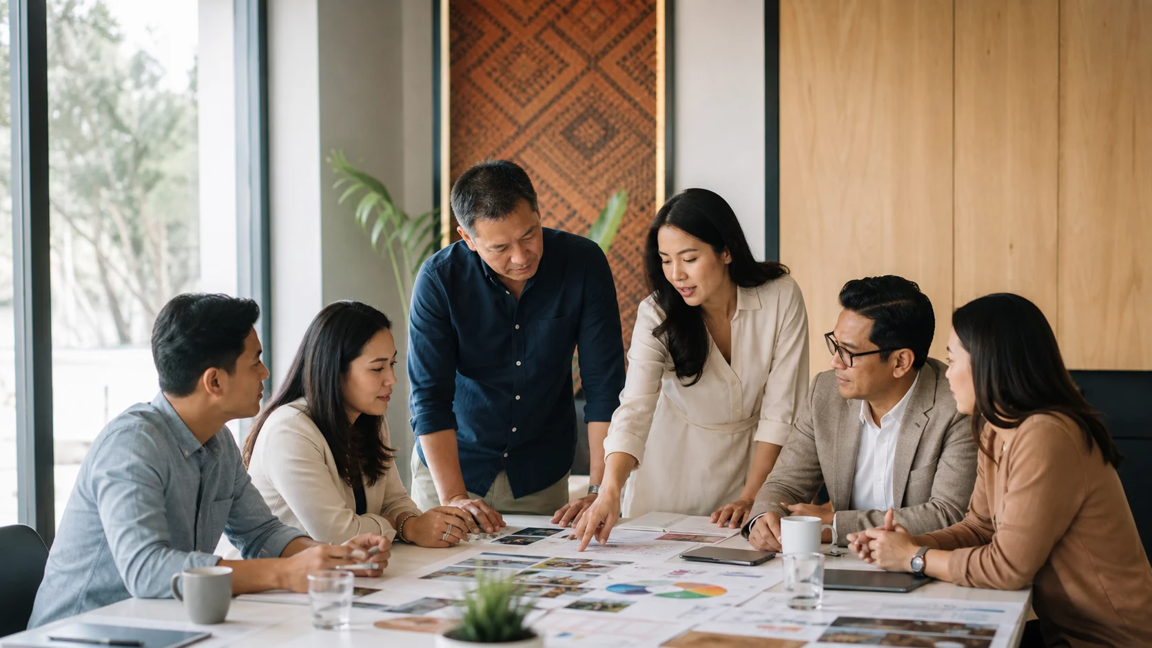 Business and social-enterprise leaders collaborating
